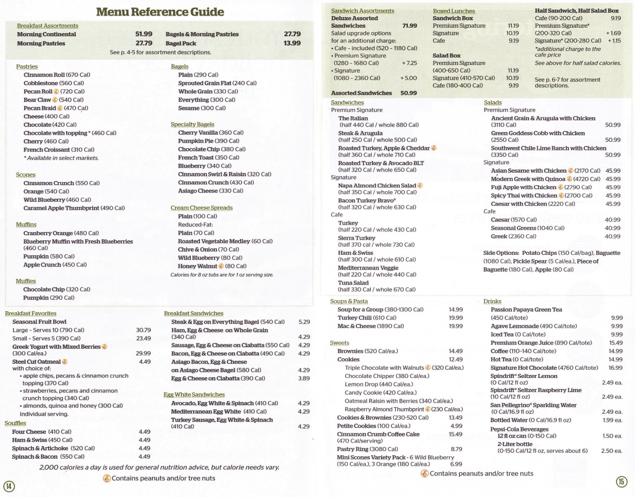 Panera shop menu pdf