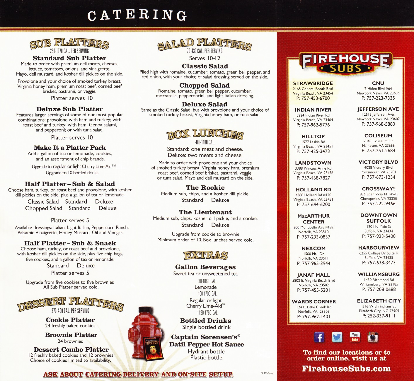 Firehouse Subs Multiple Locations (US Virginia)