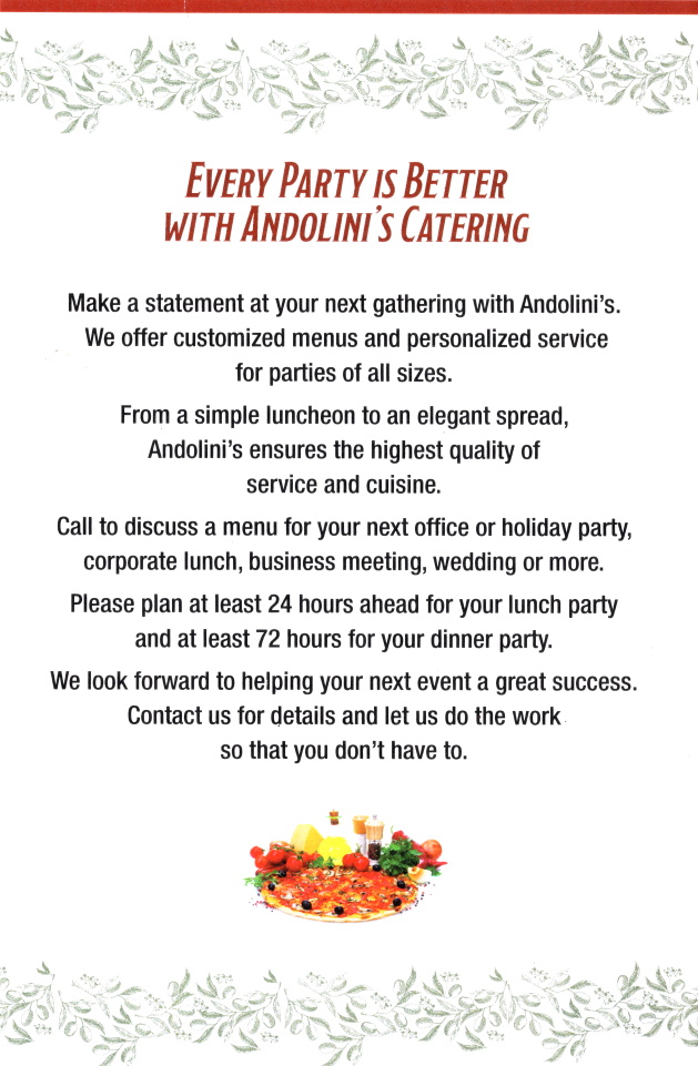 Pizza, Italian food, catering 3B