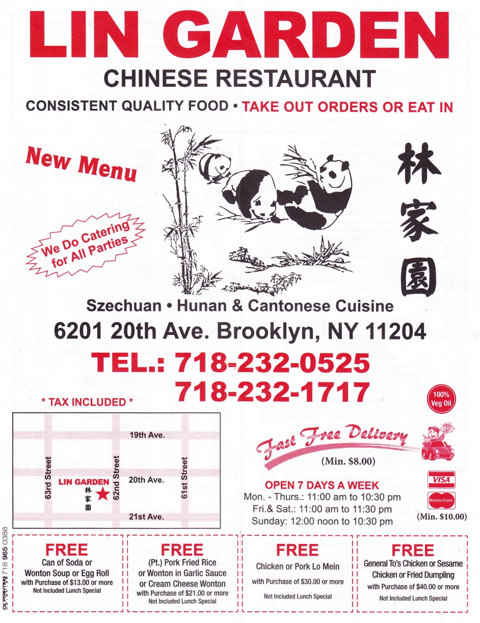 Whereisthemenu Net Retired Lin Garden Brooklyn Ny 11204