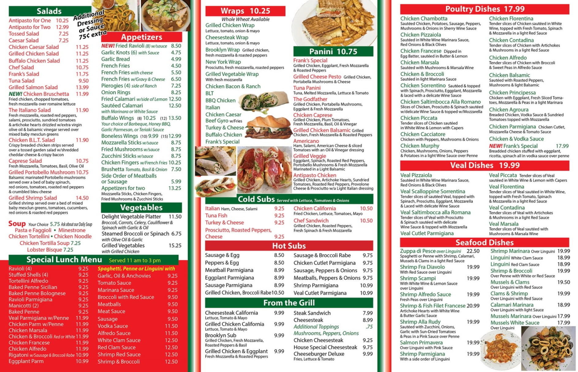 Frank's pizza deals