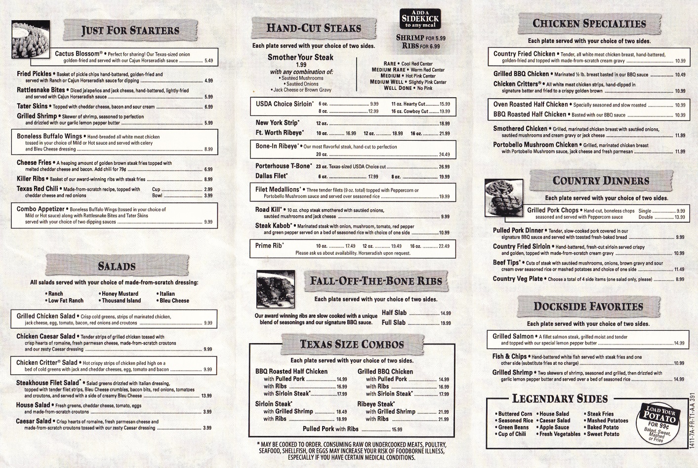 Whereisthemenu Texas Roadhouse Middletown NY 10940