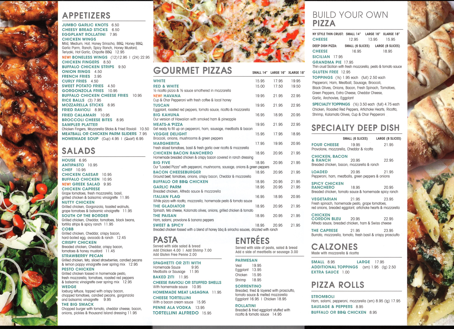 Pizza clearance plus menu